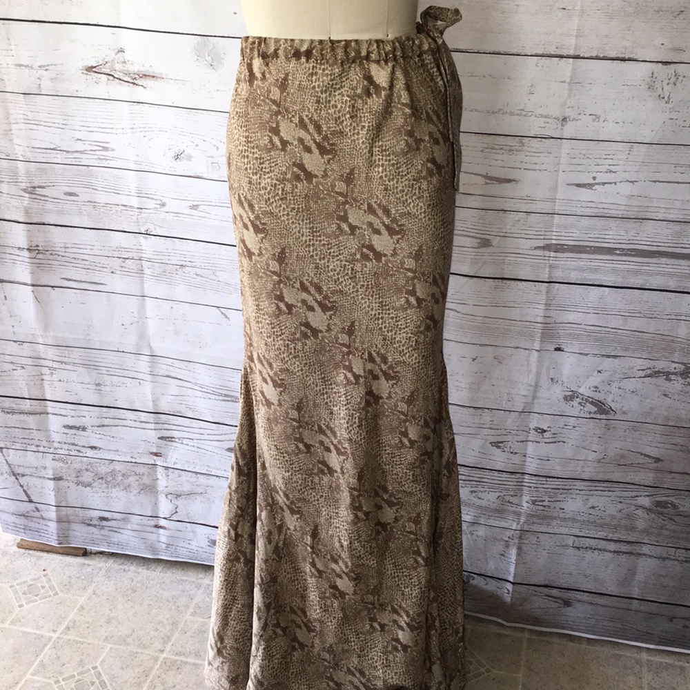 HAUTE HIPPIE NWOT BIAS CUT REAL SILK MAXI SKIRT BADAZZ - Picture 9 of 16